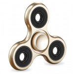 Wholesale Aluminum Metal Classic Fidget Spinner Hand Stress Reducer Toy for Anxiety Adult, Child (Gold)